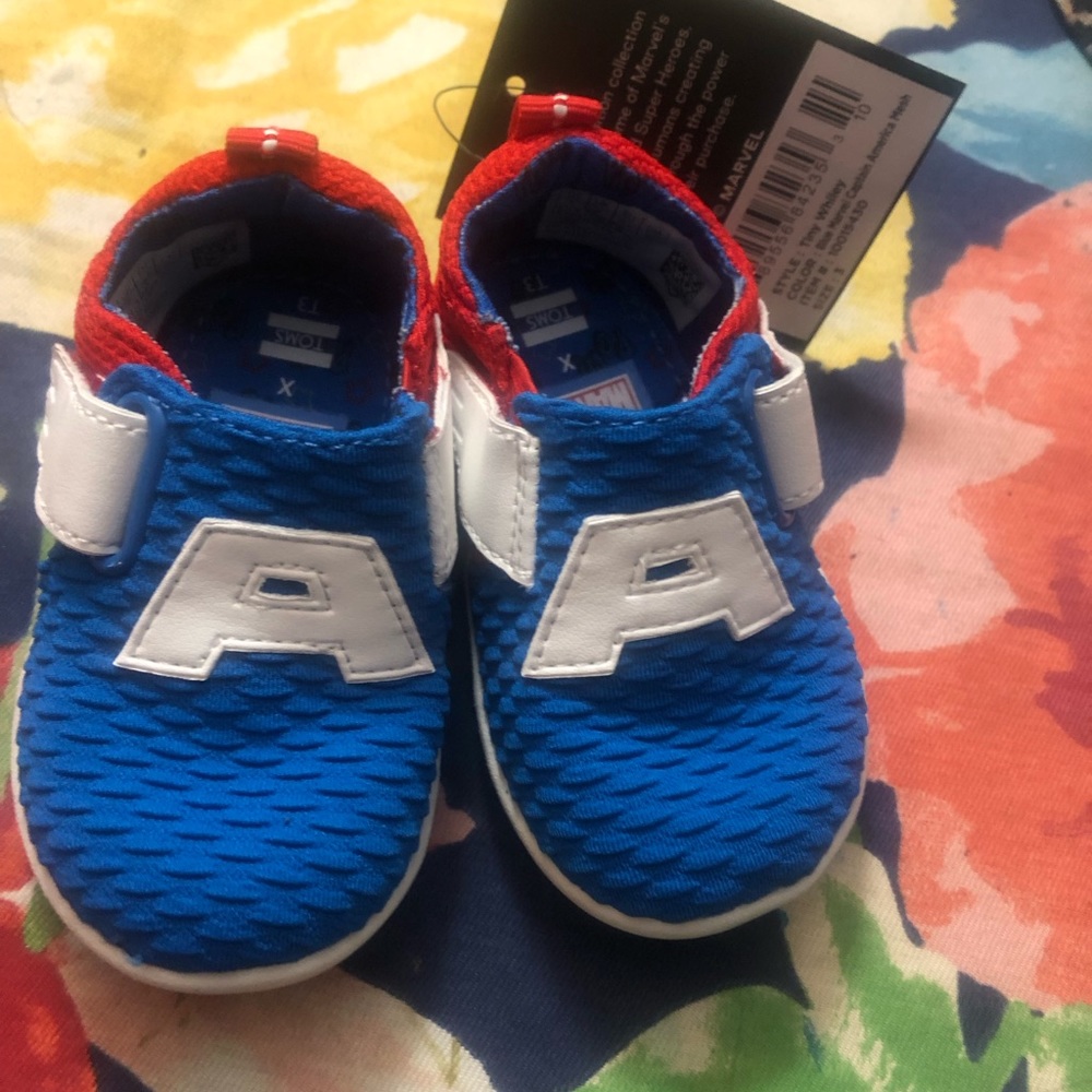 Brand new, avenger marvel Tom’s size 3 shoes ,limited edition